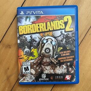 Borderlands 2 Sony PlayStation Vita PS Vita Game with Case and 6 Add-Ons